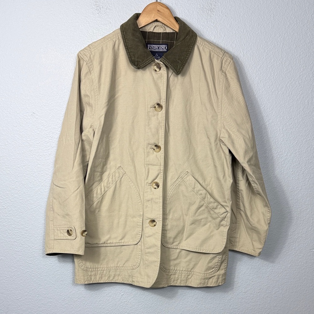 Vintage Women's Lands' End Barn Work Chore Canvas Jacket